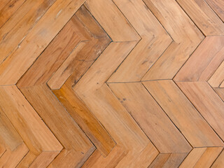 close up Fragment of parquet floor