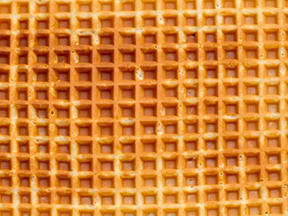 close up of a waffle texture background