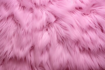Obraz premium Pink soft plush fur background. Coral fluffy fabric coat. Texture of pastel pink shaggy fur. Wool texture. Winter fashion concept