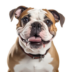 Obraz premium Bulldog on transparent background