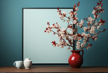 Modern Interior Poster Mockup Best Design, Photo Frame Mockup, AI-generated 