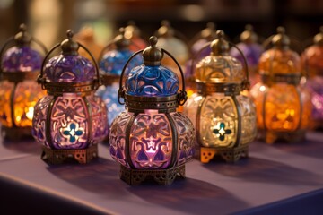 Vibrant Ramadan Lanterns. Exquisite Designs Illuminate with Delight and Anticipation