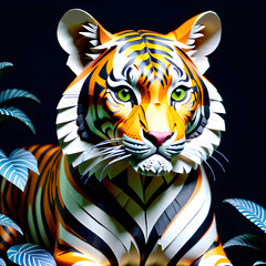 Paper Tigers: Capturing the Majesty of Tigers Through Art.(Generative AI)
