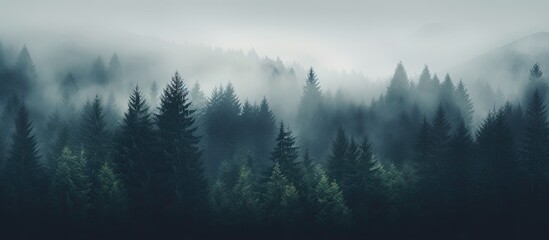 Clouded woods