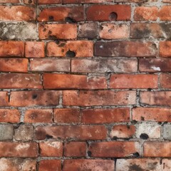 A seamless brick texture tile. Generative AI. 