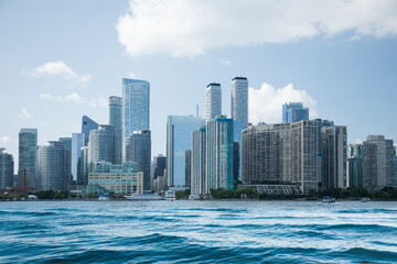 Beautiful view of Toronto Central Waterfront in Downtown Toronto, Canada