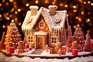 Gingerbread house fun christmas holidays