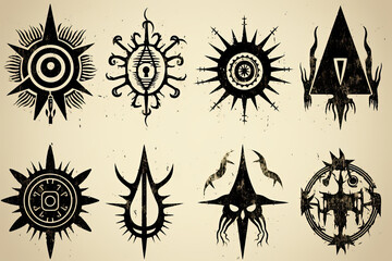 Cursed voodoo symbols.