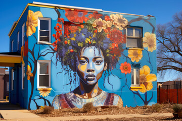 Start a community art project beautify neighborhoods.