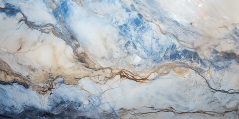 High resolution blue and beige marble background