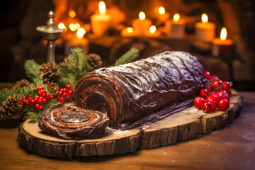 Yule log tradition christmas holidays