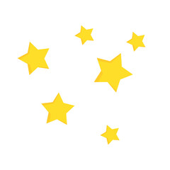 Yellow star vector