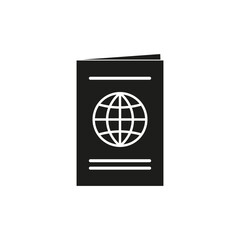 Passport icon. Stock image. Vector illustration.