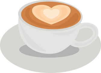 cup of coffee with heart