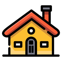 House minimal illustration icon vector simple concept