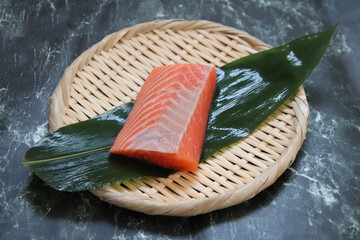salmon sashimi - Powered by Adobe