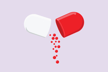 Pharmaceuticals and medication. Medical concept. Colored flat vector illustration isolated.