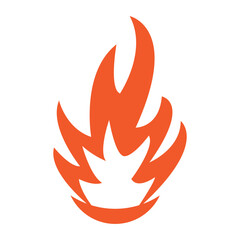 Fire or flame logo, fireball logo, and embers. Using a vector illustration template design concept.