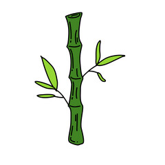 Fototapeta na wymiar doodle bamboo twigs