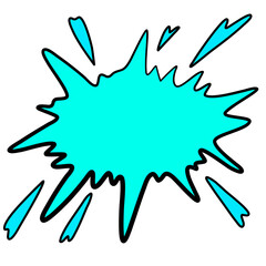 comic speech bubbles Colorful