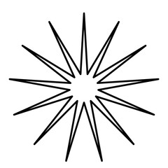 Geometric memphis line shape