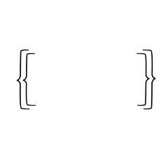 punctuation brackets Doodle