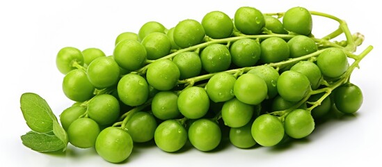 Close up of fresh green peas