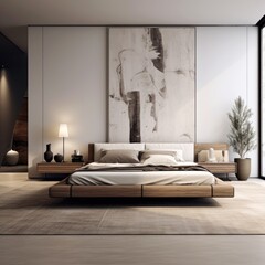 Minimalistic modern room interior