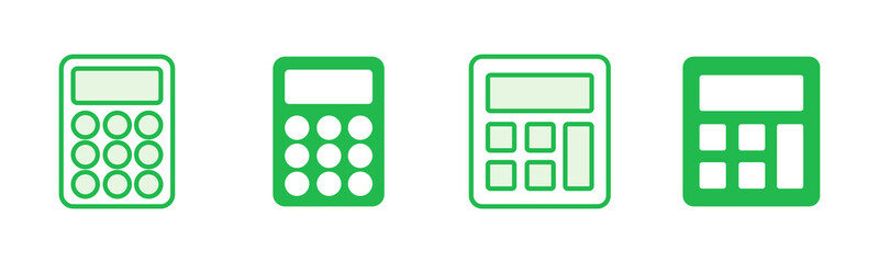 Calculator icon set. Accounting calculator icon. calculator vector