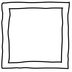 Square doodle frame