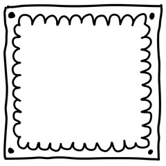 Square doodle frame