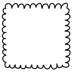 Square doodle frame