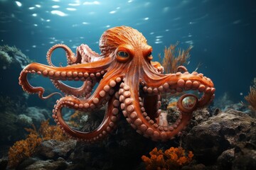Fototapeta na wymiar An Octopus animal