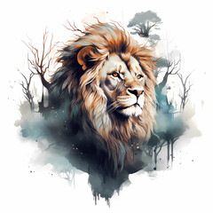 Majestic Lion illustration