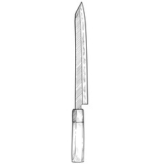 knife handdrawn illustration 