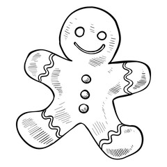 biscuits handdrawn illustration 