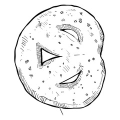 biscuits handdrawn illustration 