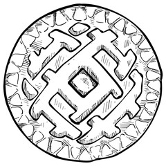 biscuits handdrawn illustration 