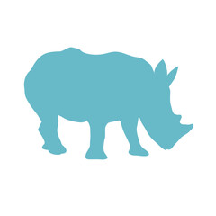 rhino silhouette vector