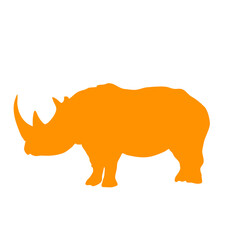 rhino silhouette vector