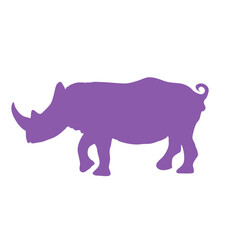 rhino silhouette vector