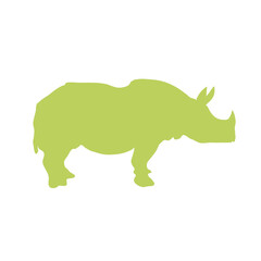 rhino silhouette vector