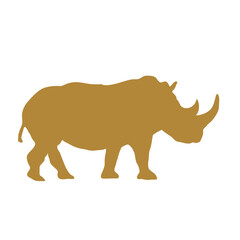 rhino silhouette vector