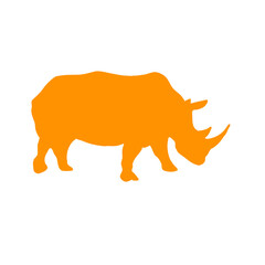 rhino silhouette vector