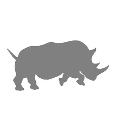 rhino silhouette vector