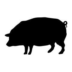 Pig silhouette