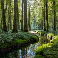 Obraz premium sea and forest