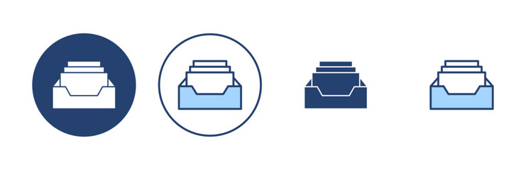 Archive folders icon vector. Document vector icon. Archive storage icon.