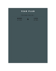 Goal Plan and Year Plan Planner. (Tree)