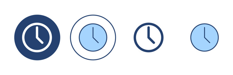 Clock icon vector. Time sign and symbol. watch icon
